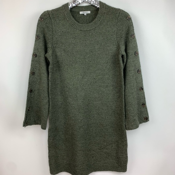 Madewell Dongal Button Sweater Dress - Picture 2 of 8